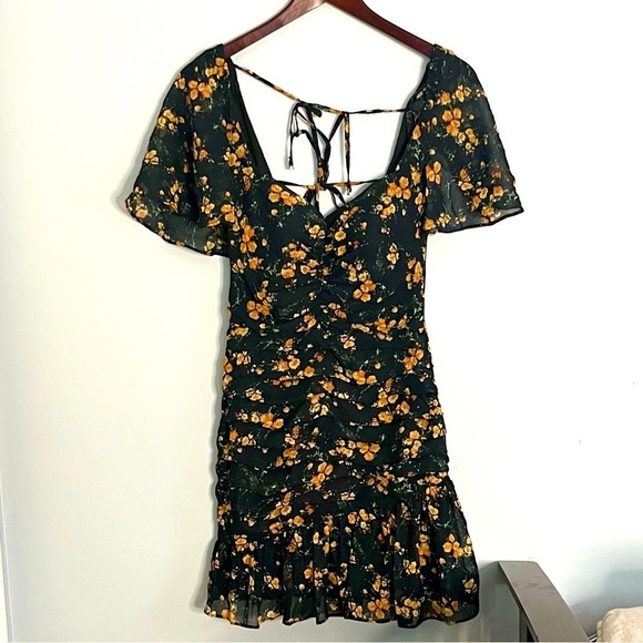 REVOLVE | Exclusive Seven Wonders By Revolve Navy Floral Print Dress - Picture 2 of 9